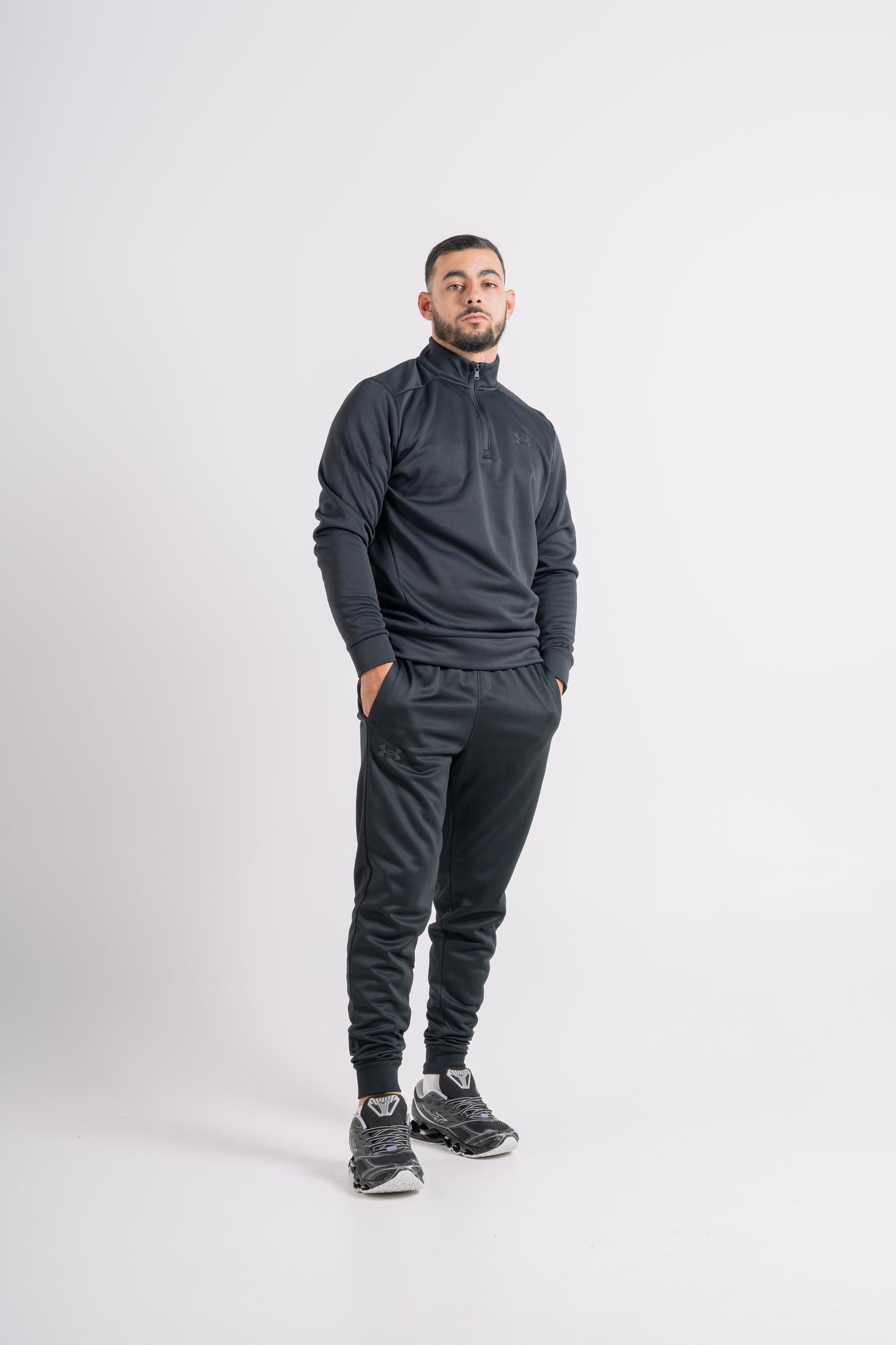 Haut de survêtement à col zip "Fleece"