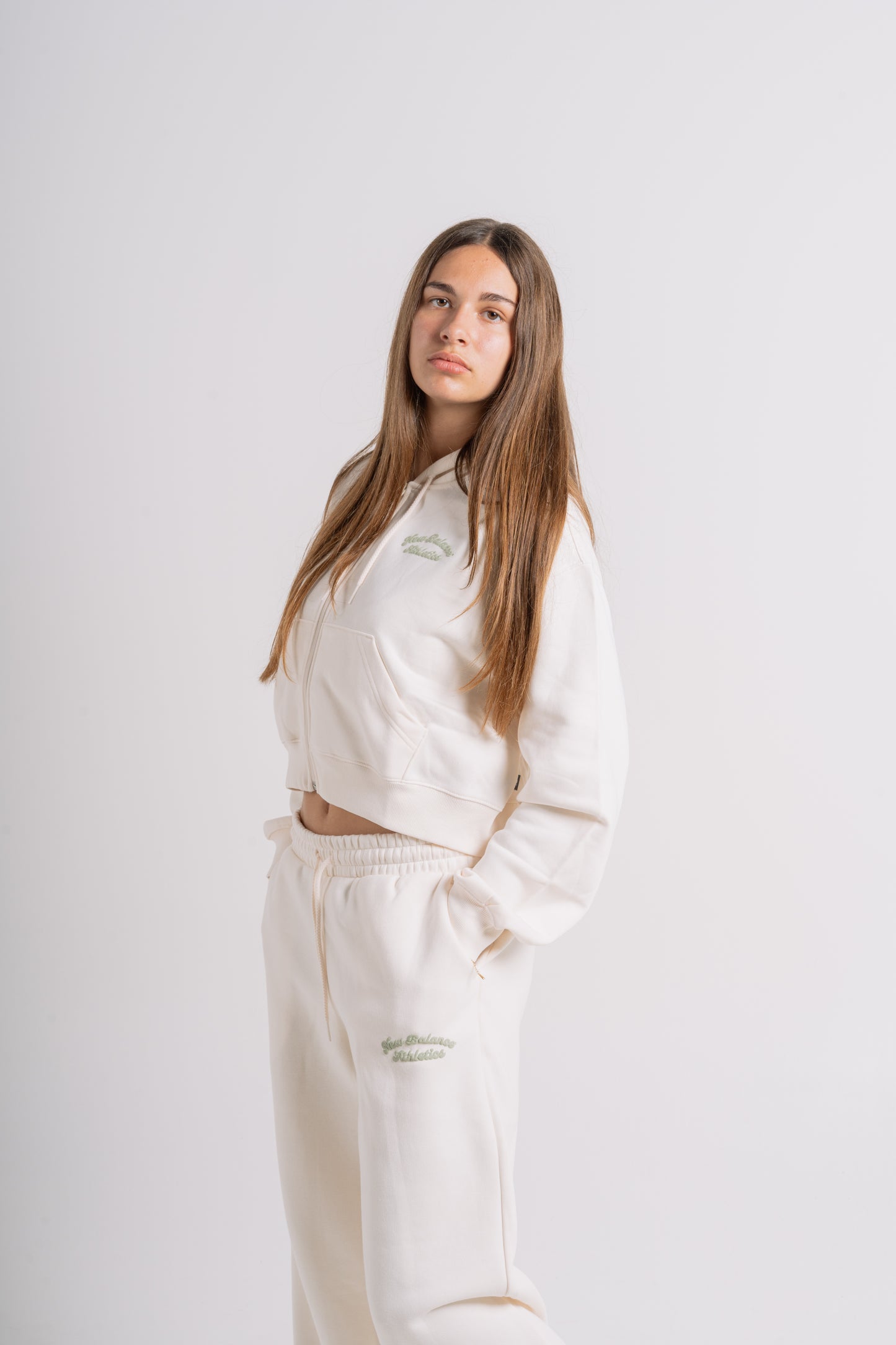 Hoodie à zip "Linear Heritage Fleece"