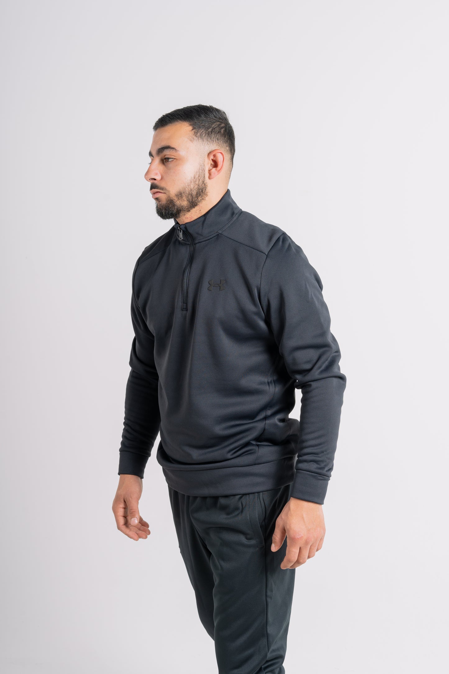 Haut de survêtement à col zip "Fleece"