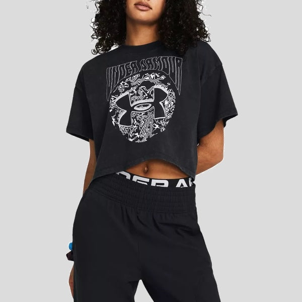 T-shirt UA Heavyweight Dusk to Dawn Crop Short Sleeve